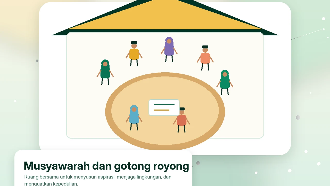 Ilustrasi kebersamaan warga Meunasah Manyang