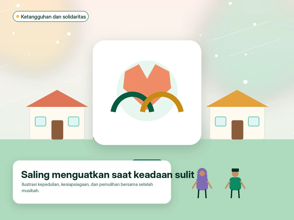 Ilustrasi ketangguhan masyarakat Meunasah Manyang