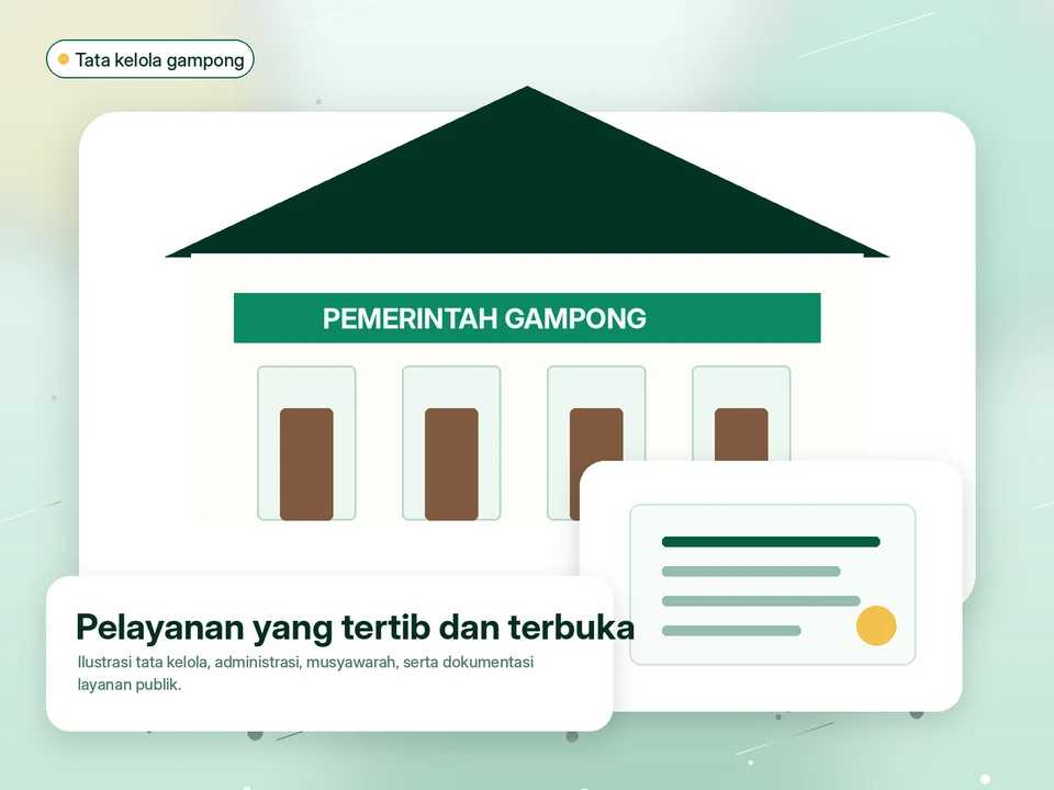 Ilustrasi pemerintahan Gampong Meunasah Manyang