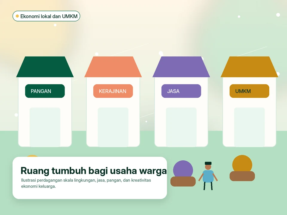 Ilustrasi usaha mikro dan ekonomi rumah tangga Meunasah Manyang